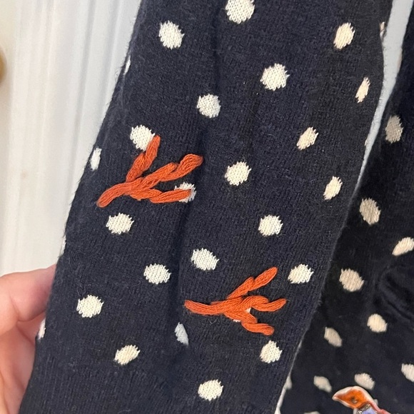 FINAL PRICE Anthropologie Charlie and Robin Snowbird Polka Dot Cardigan - Picture 8 of 15